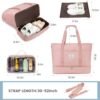 LOVEVOOK Travel Duffle Bag, Weekender Bags for Women with Shoes Compartment, Gym Duffel Bag Carry on Overnight Travel Bags with Toiletry Bag, Tote Hospital Bag for Women Labor Delivery, 3Pcs Set - Image 3