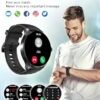 Smart Watches for Men, 1.43" AMOLED Smartwatch for Android iPhone, Answer/Make Call & Voice Assistant, 24H Heart Rate, Sleep Monitor, Activity Trackers, 100+ Sport Modes, IP68 Waterproof, Black - Image 2
