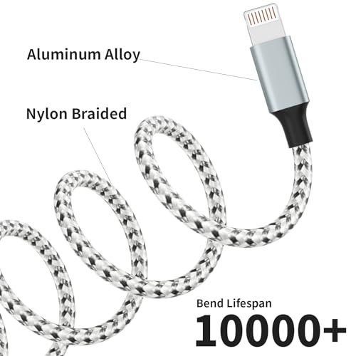 Multi Charging Cable(2Pack 4FT), Nylon Braided 3 in 1 Universal Phone Charger Fast Charging with Type-C/Micro USB and IP Port, Compatible with Most Cell Phones - Image 3