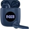 CAPOXO Wireless Earbuds Bluetooth 5.3 Headphones 60Hrs Battery Life with Wireless Charging Case & LED Power Display Deep Bass Waterproof Earphones Microphone Stereo Headset for Android TV Phone Tablet