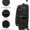 Travelpro Maxlite 5 Softside Expandable Carry on Luggage with 4 Spinner Wheels, Lightweight Suitcase, Men and Women, Black, Carry On 21-Inch - Image 4