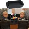 AIROOQI Stroller Tray for Wagon W Series Wagon Accessories,Faux Leather Sides - Easy to Clean,Strong and Safe(W4 Models)