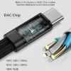 2Pack 2 in 1 USB C to 3.5mm Aux Adapter, Android Dongle C to C Fast Charging for Samsung Galaxy, Apple iPhone 15 Headphone Jack Adapter, 60W PD Aux Audio Cord Adoptor, Aux Male to Female Converter - Image 3