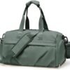 Carry On Bags For Airplanes,Travel Duffel Bags With Trolley Sleeve,Sport Gym Bags Waterproof Swimming Yoga Bags For Women,Duffel Bags For Traveling(Army Green)