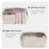 Narwey Small Makeup Bag for Purse Travel Makeup Pouch Mini Cosmetic Bag for Women (Mint Green, Small) - Image 4