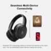 Bluetooth Headphones, Hybrid Active Noise Cancelling Wireless Headphones Over Ear with Microphone, 140H Playtime, Transparency Mode, Deep Bass, Clear Calls, Comfort fit for Travel, Home Office - Image 7