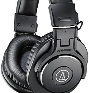 Audio-Technica ATH-M30x Professional Studio Monitor Headphones, Black