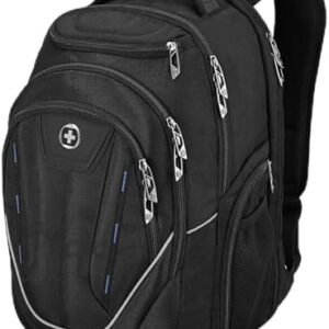 Swissdigital Design TSA Business Laptop Backpack For Men,Travel Backpack With USB Charging Port,College Tech Backpacks With RFID Pockets Gifts For Men Fits 15.6 Inch Computer (TERABYTE J16BT-1)