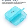 GREENCYCLE Weekly Pill Organizer 7 Day 2 Times a Day, AM PM Portable Travel Daily Compartments Pill Cases for Pills Vitamin Fish Oil Supplements, BPA Free Pill Box, Easy to Clean - Image 4