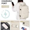 Carry On Backpack for Women, Airline Approved Large Travel Backpack Flight Approved, Waterproof 17 Inch Laptop Backpack Business Work Backpacks Bag Men Beige Mochila De Viaje - Image 3