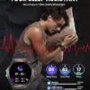2024 Military Smart Watch for Men,50 Day Battery,IP68 Waterproof,1.43’’ AMOLED Display,123 Sport Modes,Health &Fitness Smartwatch with Heart Rate/SpO2/Sleep Monitor for Android iOS - Image 5