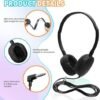 Kids Headphones Bulk 30 Pack for Classroom School,Wholesale Durable Earphones Class Set for Students Teens Children and Adult(Black) - Image 2