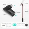 SHNITPWR 72W universal Power Supply Adjustable DC 3V ~ 24V 3A AC/DC Adapter with USB C Charger PD 65W Upgraded 100V-240V AC to DC Converter Variable Power Adapter, 14 Tips, Alligator Clips Power Cable - Image 5