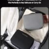 Mens Toiletry Travel Bag, Dopp kit Toiletries Bag for Men, Mens Sleek & Minimalist Designed Travel Essentials Organizer Water-resistant Shaving Bag for Toiletry Accessories, Black - Image 8