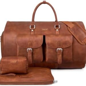 Garment Bag for Travel, Convertible Carry on Garment Duffel Bag for Men 3Pcs Weekender Bag 2 in 1 Hanging Suitcase Suit Bag