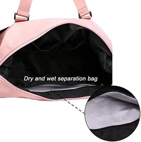 Forestfish Duffel Bags Traveling With Trolley Sleeve, Gym Bag Weekender Bags For Women, Black - Image 6