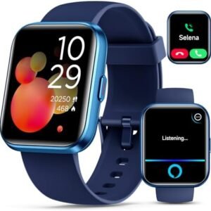 Smart Watch for Men Women Answer/Make Call, 1.8’’Fitness Tracker Watch Alexa Built-in, Sleep Heart Rate Monitor Pedometer, 2024 Smartwatch 120 Sport Modes 110 Dials, for Android iOS Phone Blue