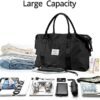 Travel Gym Bag for Women, LANBX Tote Bag Carry on Luggage Sport Duffle Weekender Overnight Bags with Wet Pocket - Image 5