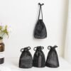 patu Mini Drawstring Mesh Bags, 4" x 5", Size S / A7, 5 Pieces, Beauty Makeup Lipstick Cosmetic Accessories Organizer, Small Travel Kit Storage Nylon Pouch, Black - Image 7