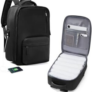 livbote Laptop Travel Backpack for Women Men, Carry On Backpack, 15.6 Inch Personal Item Backpack Flight Approved Casual Daypack Backpacks Waterproof for College Work Business Mochila de Viaje, Black