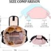 rlokosfb Small Drawstring Makeup Organizer,Lay Barrel Makeup Bag Cosmetic Bag Toiletry Bag for Travel,Portable Waterproof Make Up Bags for Women Brush Toiletries Accessories (small pink) - Image 2