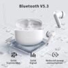 XIAOWTEK A40 Pro Wireless Earbuds, 50Hrs Playtime Bluetooth Earbuds Built in Noise Cancellation Mic with Charging Case, Bluetooth Headphones with Stereo Sound, IPX7 Waterproof Ear Buds for iPhone - Image 3
