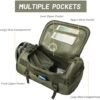 MIER Large Duffel Backpack Sports Gym Bag with Shoe Compartment, Heavy Duty and Water Resistant, Dark Green, 60L - Image 3