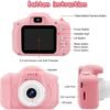 Upgrade Kids Camera,Gifts for Boys and Girls of Age 3-9, 1080P HD Digital Video Cameras for Toddler, 20M high -Definition Digital Camera, Suitable for Portable Toys with 32GB SD Card-Pink - Image 8