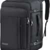 Carry On Backpack, 50L Travel Backpack, Luggage Backpack TSA Flight Approved Laptop Backpack for Men & Women, Large Expandable Backpack 40L Daypack Lightweight Business Weekender Bag, Black