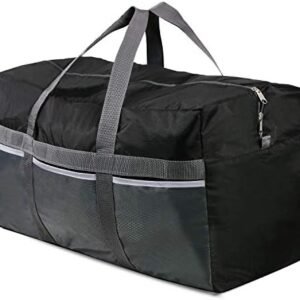 REDCAMP Foldable Travel Bag, 75L/96L/100L Large Sports Bag, Packable Duffle Bag, Lightweight Waterproof Duffel Holdall Bag