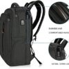 KROSER Laptop Backpack Large Fits up to 17.3 Inch Laptop with USB Charging Port Water-Repellent Casual Computer Daypack for Travel/Business/College/Women/Men-Charcoal Black - Image 4