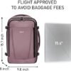 ECOHUB Travel Backpack 16'' Personal Item Backpack with 13 Pockets Carry on Bags for Airplanes Travel bags for Women Men Airlines Approved Small Backpack with USB Port Casual Daypack Pink - Image 7