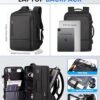 Fenree.geer Travel Backpack for Men, Flight Approved Carry On Luggage Backpack with USB Port, Water Resistant Expandable Computer Daypack, 17.3 Inch Black Business Laptop Backpack for College/Work - Image 2