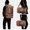 WITZMAN Travel Backpack for Men Women Carry on Luggage Backpack Canvas Rucksack Duffel bag with Shoe Compartment - Image 3
