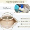 For Spirit Airlines 18x14x8 Personal Item Bag Underseat Carry On Bag with Wet Pocket & Shoe Compartment & USB Charging Port - Image 3