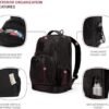 SwissGear 5698 Laptop Backpack, Black, 17-Inch - Image 3