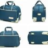 Portable Rolling Tote Travel Bag With Wheels, Waterproof Wheeled Outdoor Duffle Bag Lgihtweight Carry On Luggage Tote Suitcase Unisex-Adult Trolley Bag Overnight Weekender Bag For Women Men ( Color : - Image 3