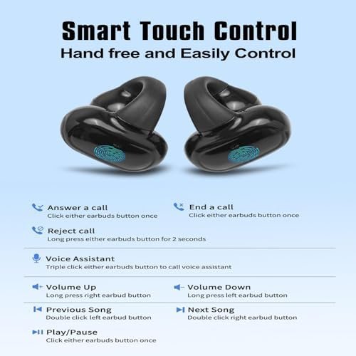 Open Ear Clips on Headphones Wireless Earbuds Bluetooth Stereo Sport Earphones with Mic Noise Canceling Lightweight Waterproof - Image 5