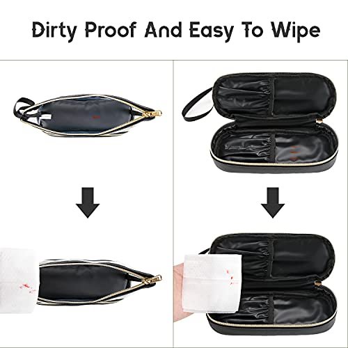 Ethereal Travel Makeup Bag, Clear Cosmetic Bag Make Up Organizer TSA Approved Toiletry Bag, Waterproof Pouch for Women Purse for Toiletries Accessories Brushes - Image 5