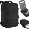 coofay Travel Backpack For Women Men Airline Approved Carry On Backpack Flight Approved Waterproof Sports Luggage Backpack Casual Daypack Small Hiking Backpack Black Backpack