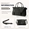Travel Duffle Bag, Waterproof Weekender Bag Carry On Tote Bags for Women, Travel Essentials Sport Gym Bag for Men, Hospital Bag for Labor and Delivery, Overnight Bag Luggage Bag with Trolley Sleeve - Image 4