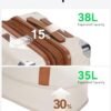 LUGGEX Carry On Luggage 22x14x9 Airline Approved - 35L Polycarbonate Expandable Hard Shell Suitcase with Duffle Bag (Beige, 20/Duffle/Toiletry) - Image 5