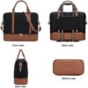 Women Travel Tote Overnight Weekender Carry On Bag With Luggage Sleeve and Shoes Compartmet - Image 7