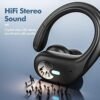 Wireless Earbuds Bluetooth Headphones 80Hrs Playback with LED Diaplay Wireless Charging Case Noise Cancelling Ear buds with Earhooks, IPX7 Waterproof Over Ear Earphones for Sports Running Workout - Image 2