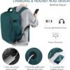 Beraliy Travel Backpack, Carry on Backpack, Airline Approved Personal Item Bag, 15.6 Inch Laptop Backpack, Waterproof Hiking Daypack Backpack, Weekender Bag, Peacock Blue - Image 3