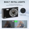 Digital Camera Cheap, UIKICON 4K 44MP Kids Camera with 32GB SD Card, 2.4 Inch Point and Shoot Camera with 16X Digital Zoom, Compact Camera for Kids Teens Boys Girls Adults Seniors(X3-Black1) - Image 5
