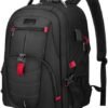 LOVEVOOK Travel Laptop Backpack Waterproof Anti Theft Backpack with Lock and USB Charging Port Large 17-17.3 Inch Computer Business Backpack for Men Women Black