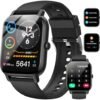 Smart Watch(Answer/Make Call), 1.85" Smart Watches for Men Women, 2024 Smartwatch IP68 Waterproof, Fitness Tracker 110+ Sport Modes, Heart Rate Sleep Monitor, Pedometer, Smartwatches for Android iOS