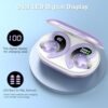 Wireless Earbuds Bluetooth Headphone Sport, Bluetooth 5.3 Earbud 3D HiFi Stereo Over Ear Buds, 48Hrs Earhooks Earphone with Noise Cancelling Mic, IP7 Waterproof Headset for Workout/Running/Gym, Purple - Image 5