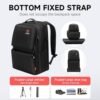 Travel Backpack, 40l Extra Large Travel Backpack For Men, Airline & Tsa Approved Carry On Luggage, College Backpacks For Women, Business 15.6 Inch Laptop Backpack - Black - Image 3